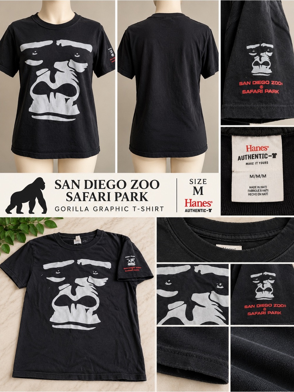 Travel Tee Series | San Diego Zoo Safari Park Gorilla Tee | M